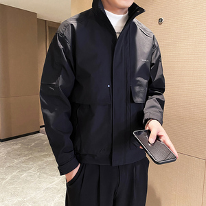 JK03 P118控158 外套男士立领秋季新款夹克帅气时尚潮流休闲工装图片
