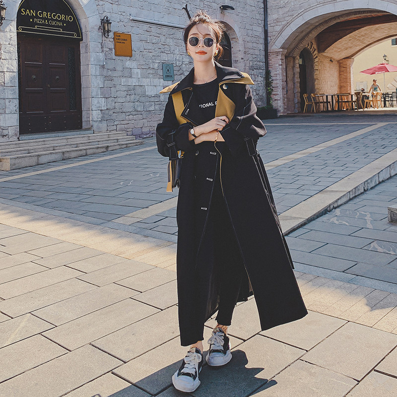 高级感超好看中长款风衣外套女春秋2025年新款英伦风气质欧货大衣,女装毛呢外套,浙宝217