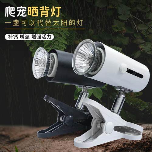 乌龟晒背灯 全光谱太阳灯uvb+uva龟缸专用爬宠补钙保温灯定时可调