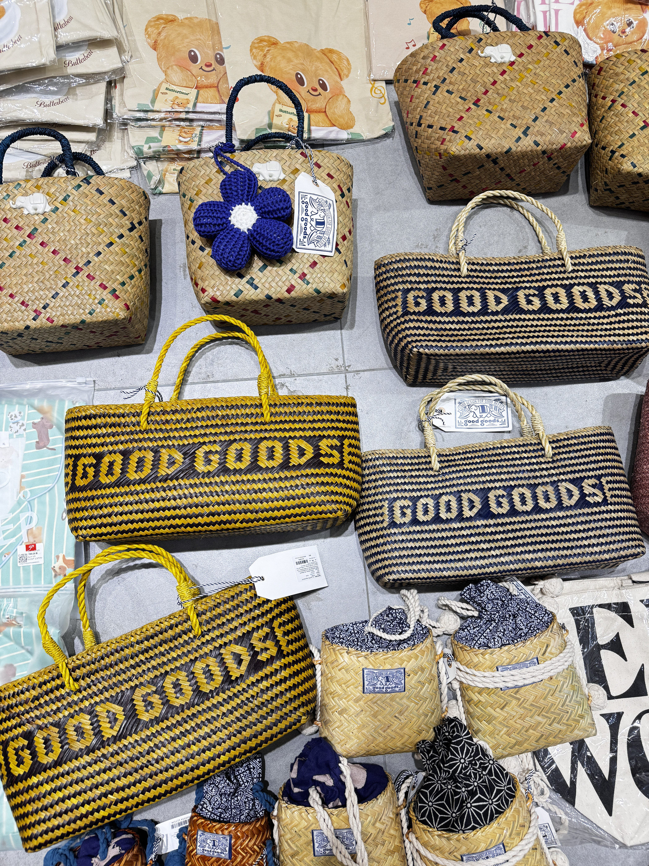 国内现货！泰国正品代购goodgoods手工草编潮牌菜篮子女包包手拎