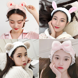 洗脸用的束发带女甜美加厚网红百搭清新森女系韩头饰可爱毛绒发带