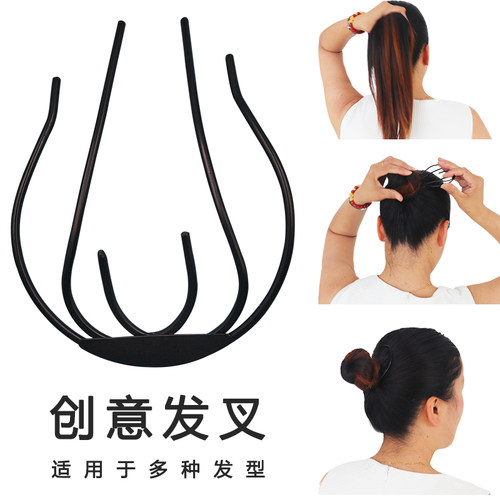 神器发夹蓬松造型工具懒人丸子头