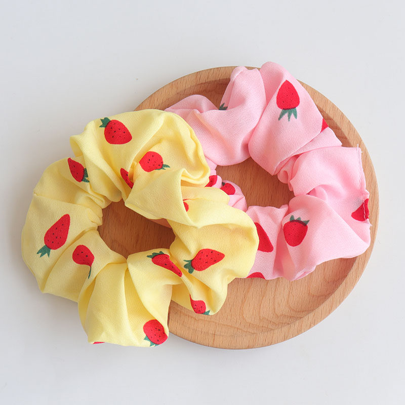 ins韩国大肠发圈 少女网红春款草莓布艺头绳扎马尾皮筋丸子头发绳,饰品/流行首饰/时尚饰品新,发饰,淘宝优惠券,粉丝福利购,淘宝优惠卷