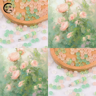 【3×6.5MM】中式胖乎乎玻璃算盘隔珠DIY手工制作手链串珠项链材