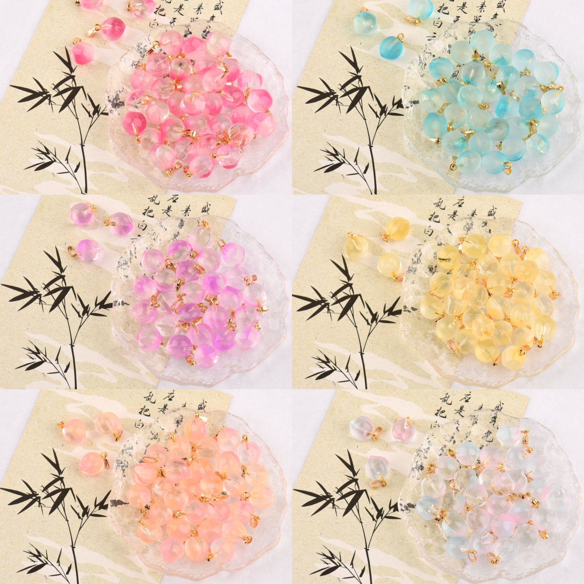 玄雅阁小桃子小草莓吊坠好看百搭