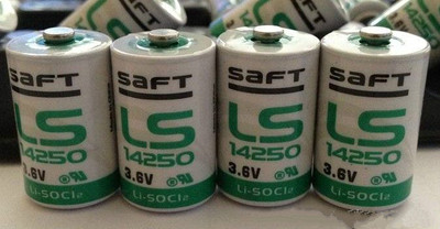 正品saft LS14250 3.6V PLC自动化工控设备数控机锂电池1/2AA电池
