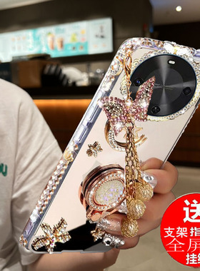 华为Hi畅享70Flus手机壳镜面女畅享70plus水钻套JEY-ANOO防摔硅胶