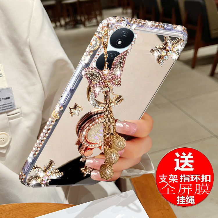 适用于荣耀Play8T手机壳华为CLK-AN00镜面套畅玩50Plus女防摔软壳