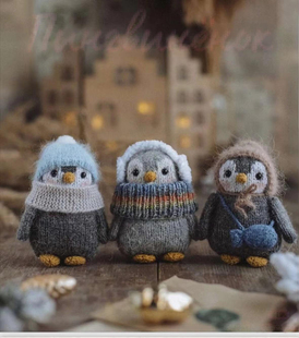 中文｜棒针玩偶棒针玩偶图解企鹅文字图解教程