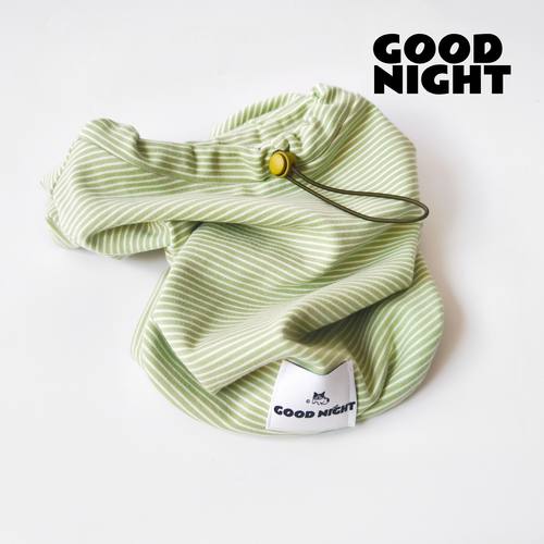 GOODNIGHT晚安法斗巴哥英斗犬宠物衣服保暖舒绒棉条纹T恤法斗衣服