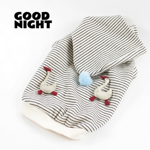 GOODNIGHT晚安法斗巴哥柯基法斗衣服秋冬狗狗衣服保暖加绒卫衣