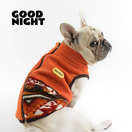 GOODNIGHT晚安法斗巴哥柯基法斗衣服秋冬狗狗衣服保暖摇粒绒背心