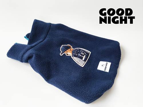 GOODNIGHT晚安法斗巴哥恶霸宠物衣服保暖摇粒绒高领外套法斗衣服