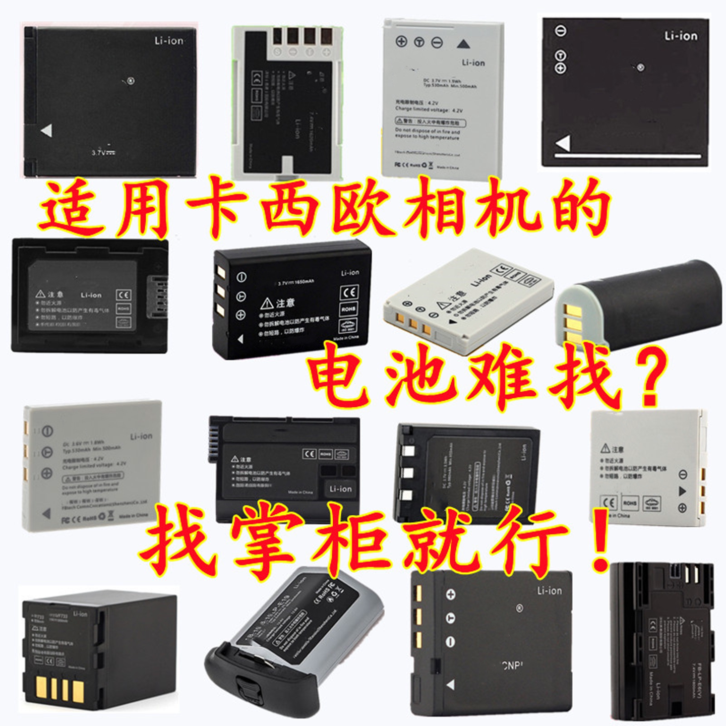 适用卡西欧CCD相机电池充电器