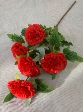 仿真花假花束康乃馨娟花客厅装饰插花摆件小清新餐桌摆放婚庆花艺