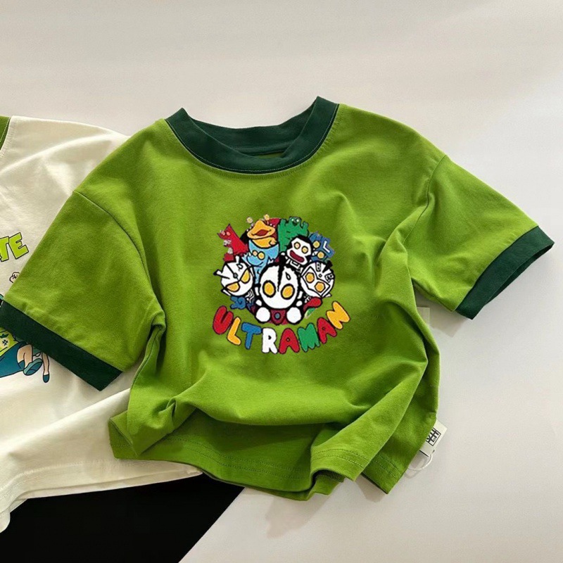 纯棉儿童夏季短袖T恤新款男女童