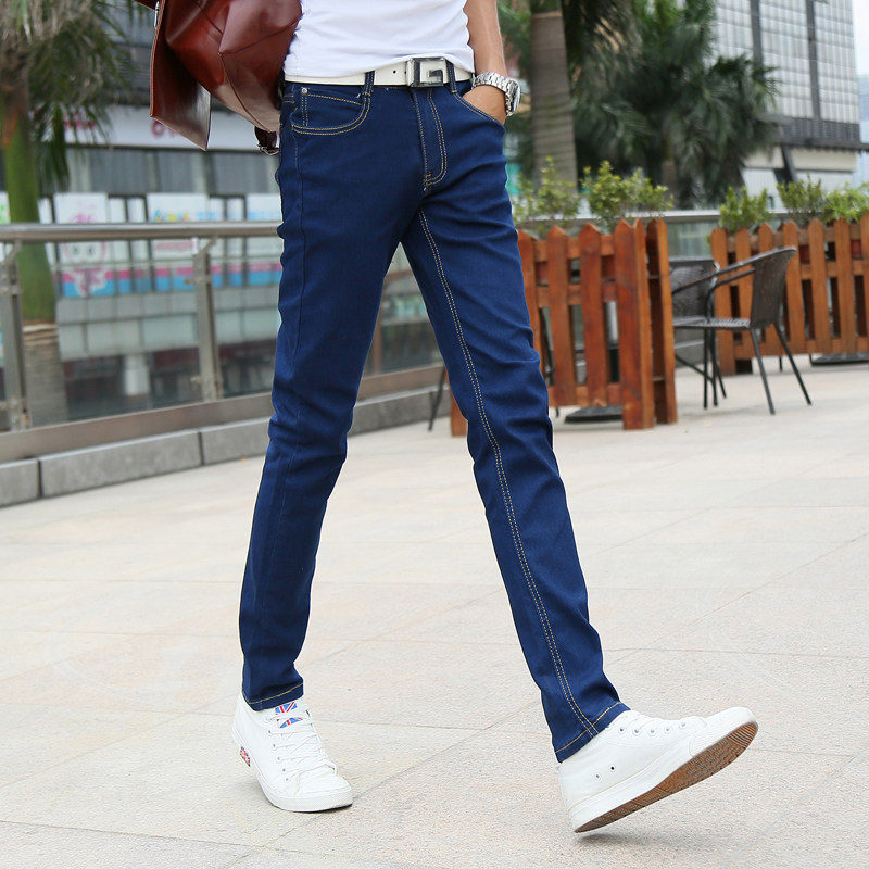 Jeans pour adolescent pieds Slim pour Quatre saisons - Ref 1467723 Image 4