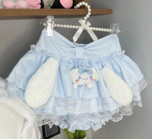 RichGirl原创手作【蓝玉桂狗】自制蕾丝半身裙