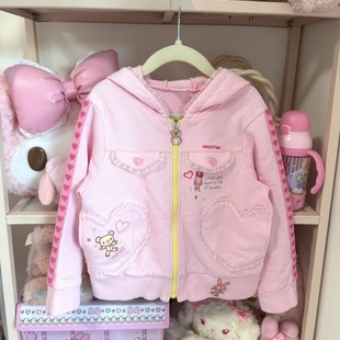 初秋小个子日子甜美小众萌妹复刻蛋糕小兔绣花萌连帽爆款童趣外套