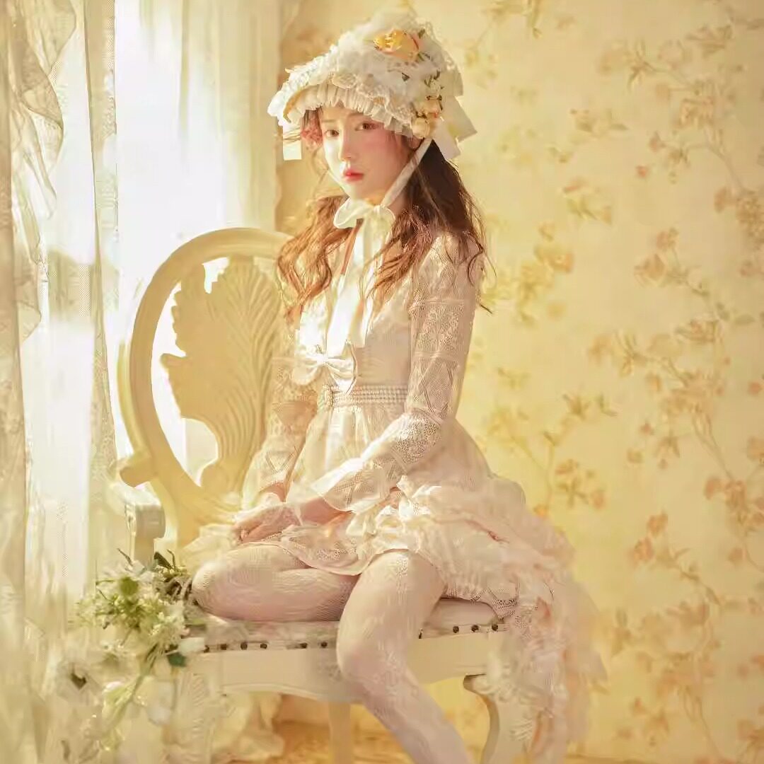 影楼拍照写真油画风法式小礼服裙子蛋糕连衣裙长款超仙气质公主裙