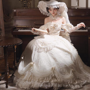 复古花嫁洛丽塔法式 欧式 油画风在逃公主 写真拍摄服装 影楼新款