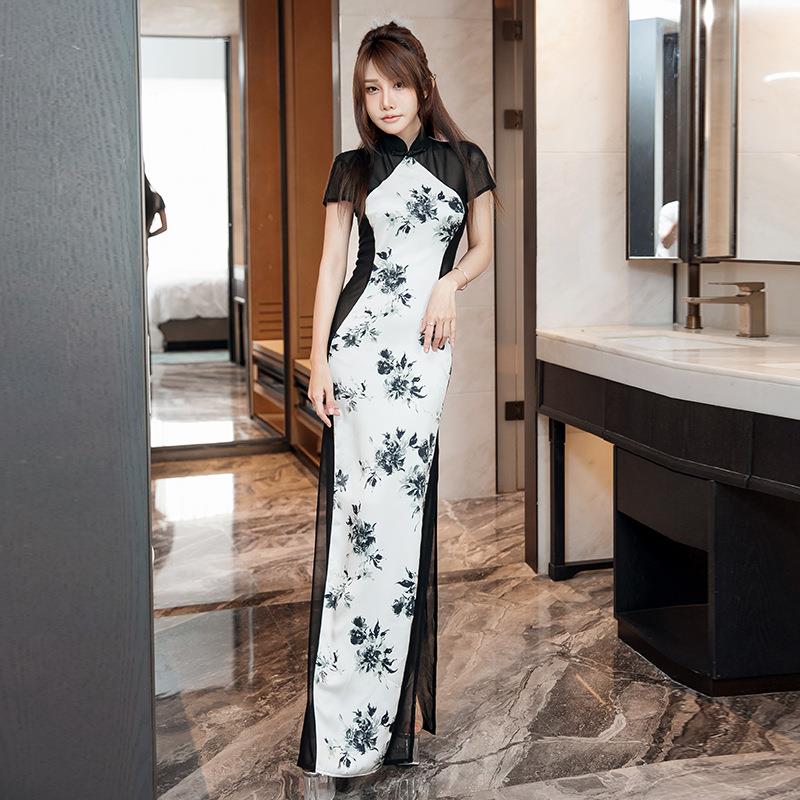 夜店KTV包厢性感连衣裙足浴桑拿按摩气质女工衣前台接待礼服旗袍