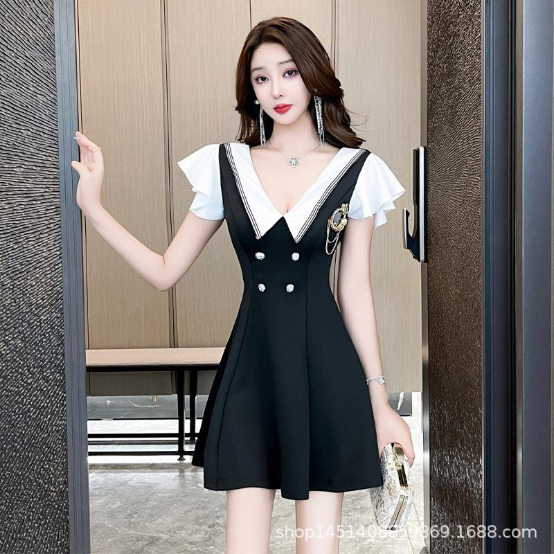 2025新款制服酒店夜店夜场工作制服桑拿沐足修身夜店女装