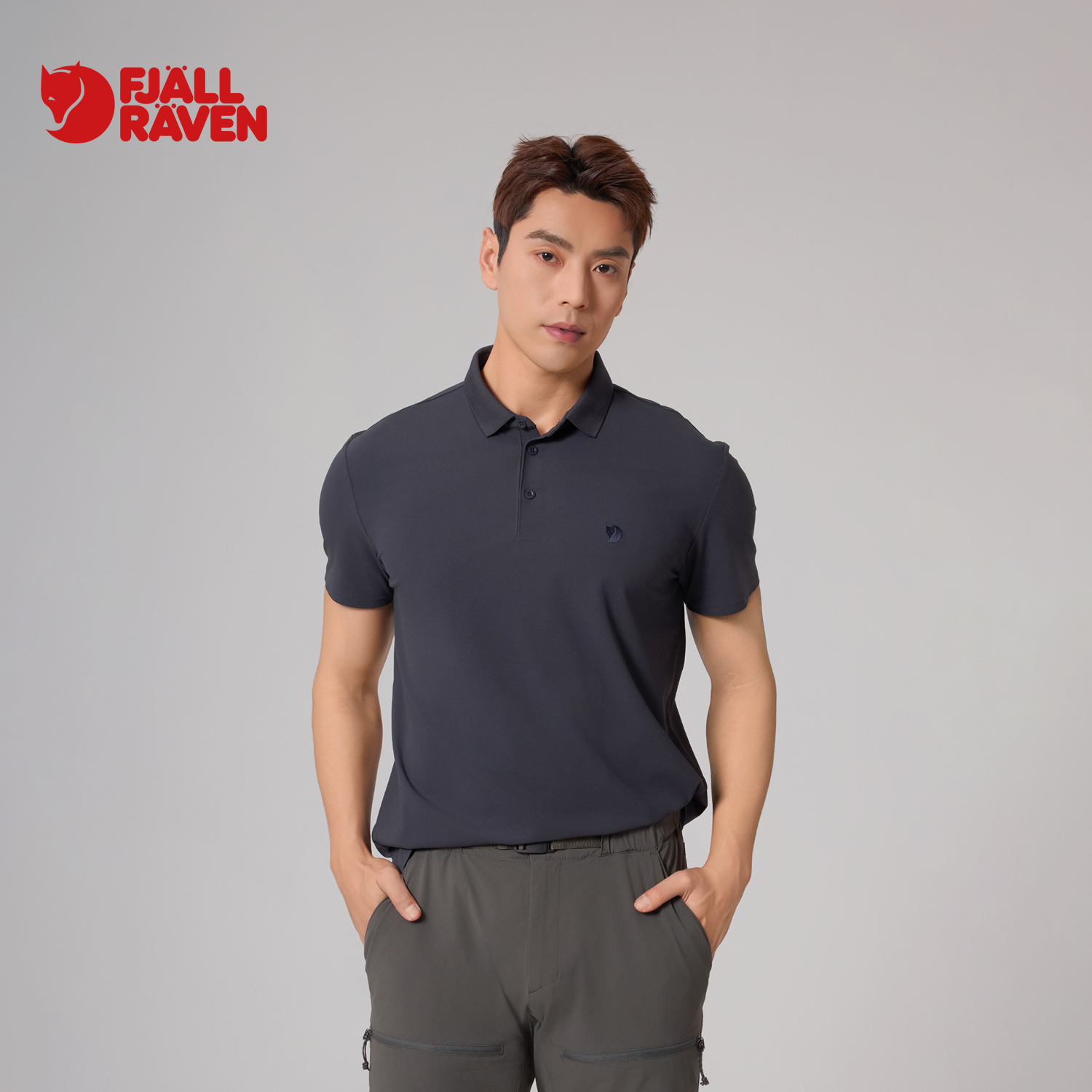 fjallraven/北极狐2024年夏新品男士经典短袖POLO衫T恤 