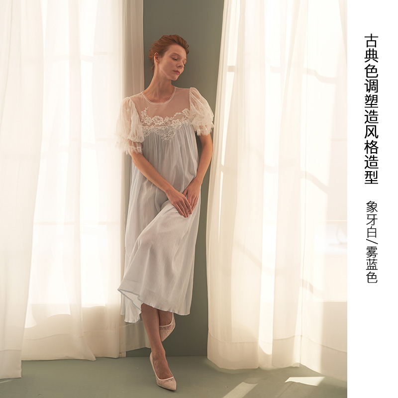 CABRIDA/嘉德丽亚棉短袖睡裙