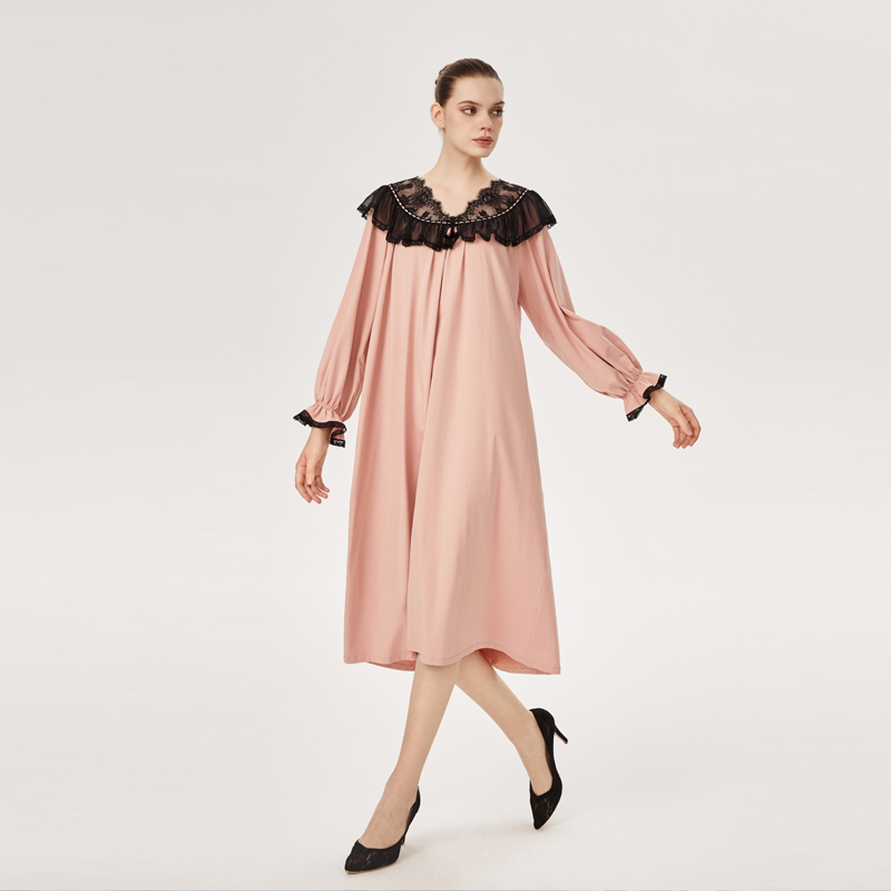 CABRIDA/嘉德丽亚长袖睡裙