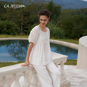 睡衣套装 O102 夏新品 法国复古宫廷莫代尔短袖 BRIDA 复古香气