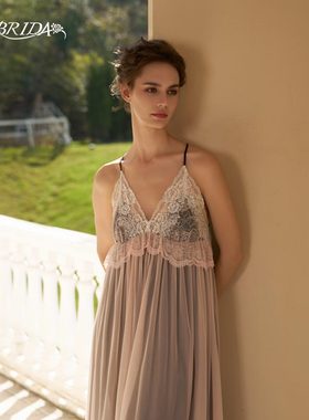 CA BRIDA【探戈玫瑰】春夏新品法式复古奢华夜礼服式吊带睡裙O207