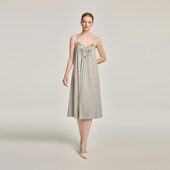 复古经典 莫代尔吊带睡裙P113C2 春夏新品 法式 BRIDA 灰玫瑰