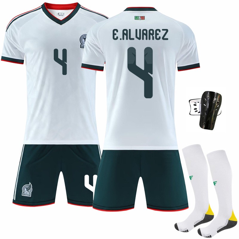 26墨西哥世界杯客场球衣套装定制