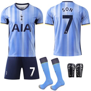 2425热刺客场球衣7号孙兴敏9理查利森10麦迪逊17罗梅罗足球服套装