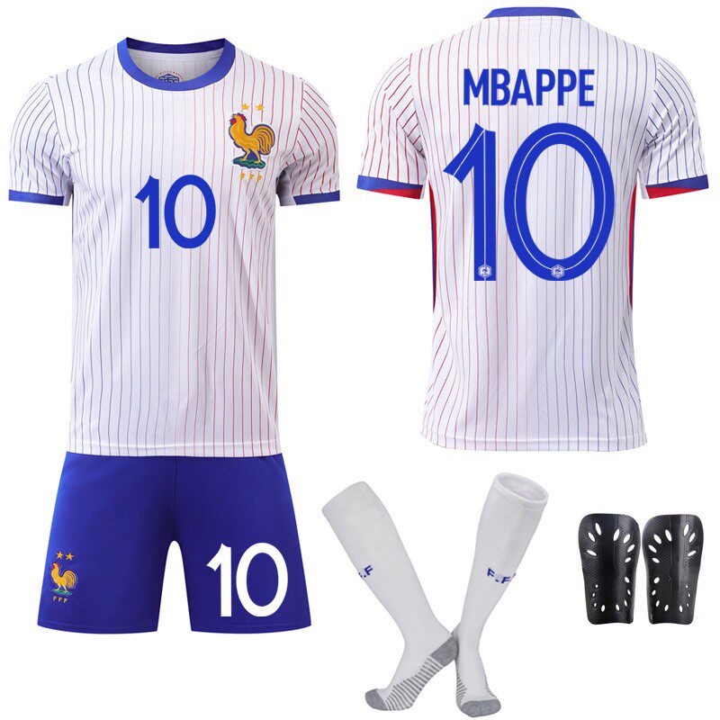 2425法国队客场球衣10号姆巴佩11登贝莱9吉鲁7格列兹曼足球服套装