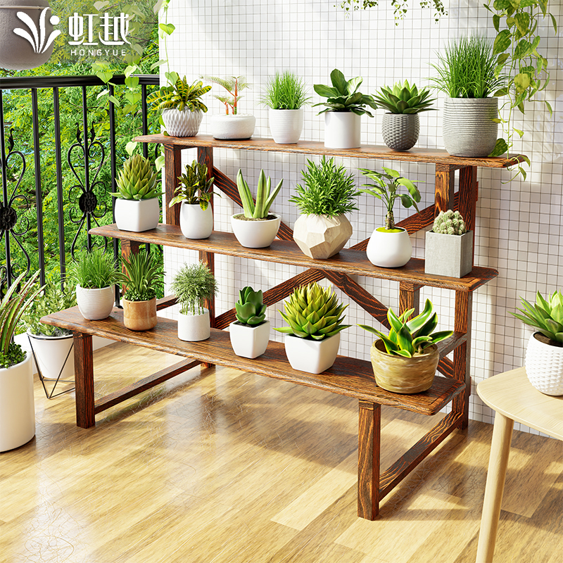 防腐木花架子多肉阳台