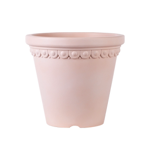 虹越嘉伯瑞赫林花盆仿陶土白陶摩卡塑料浮雕种植盆室内花园绿植盆