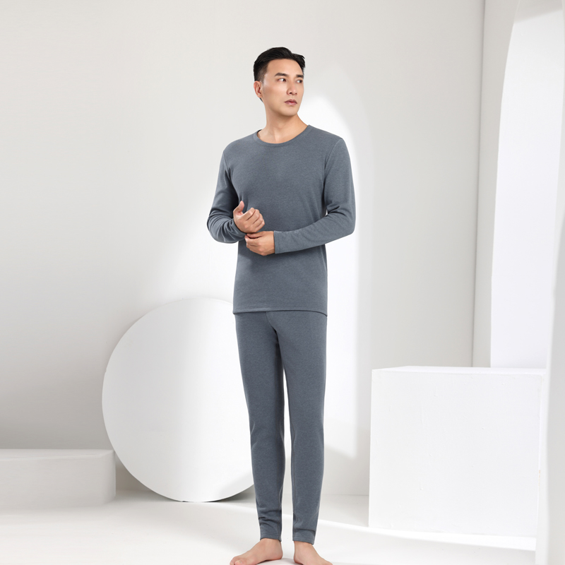 男士考拉绒保暖长袖上衣长袖长裤