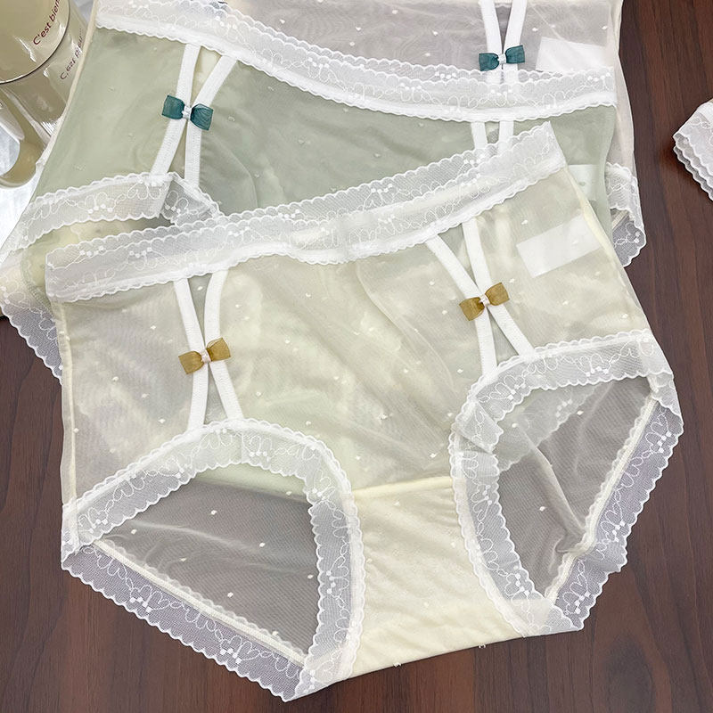 法式蕾丝内裤女超轻薄性感网纱透明纯棉抗菌底档甜美少女三角短裤,女士内衣/男士内衣/家居服,女三角裤,淘宝优惠券,粉丝福利购,淘宝优惠卷