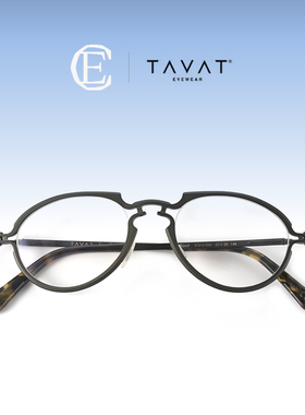 TAVAT泰华泰意大利手工眼镜架SC212-ROOT男女罐头机械风椭圆形框