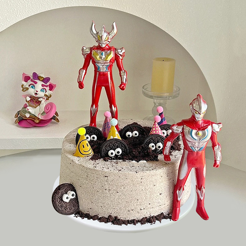 仿真蛋糕模型网红新款流行创意卡通玩偶饼干可定制橱窗假样品道具
