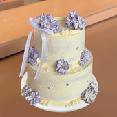 仿真蛋糕模型2026新款 双层鲜花花卉塑胶假蛋糕橱窗样品道具可定制