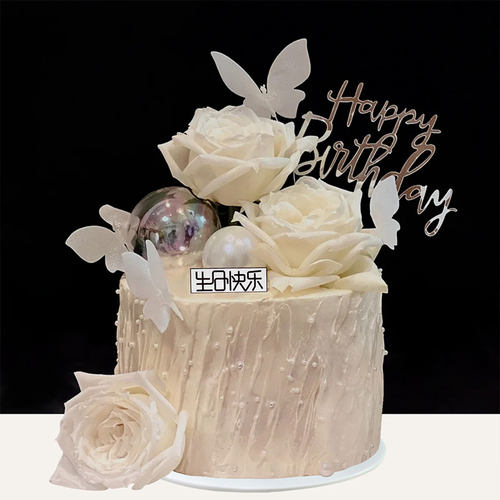 鲜花花卉仿真蛋糕模型塑胶假样品