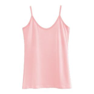 莫代尔吊带背心女内搭黑白色大码短款无胸垫不带春夏短款打底上衣