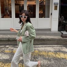 小西服上衣bf 宽松休闲短款 2019韩版 网红长袖 外套女夏季 小西装 薄款