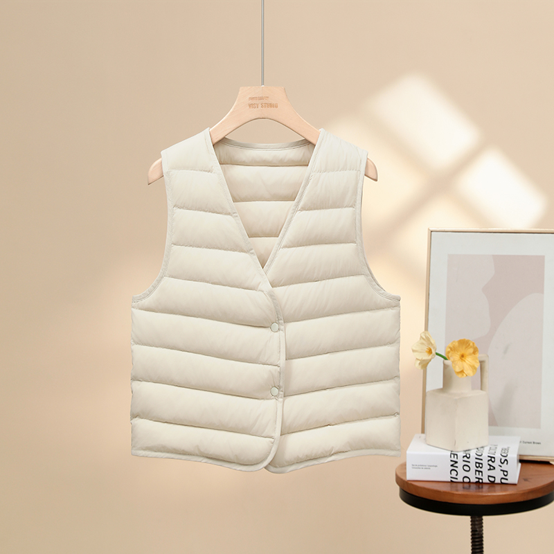 2025新款90白鹅绒羽绒马甲