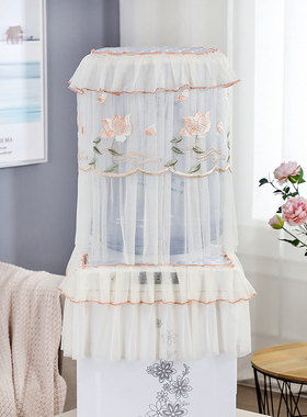 饮水机罩布艺蕾丝饮水机套子水桶罩18.9升通用饮水机两件套防尘罩