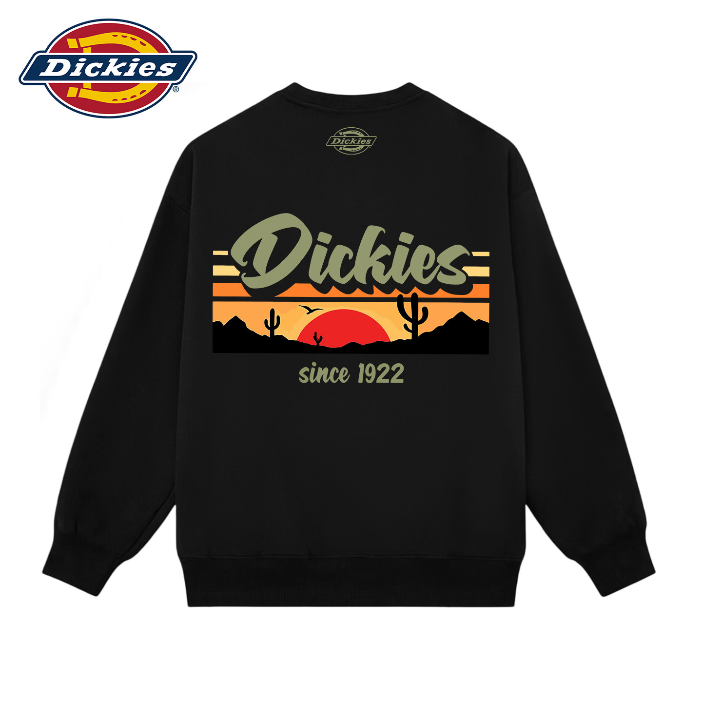 Dickies男士圆领卫衣美式打底衫