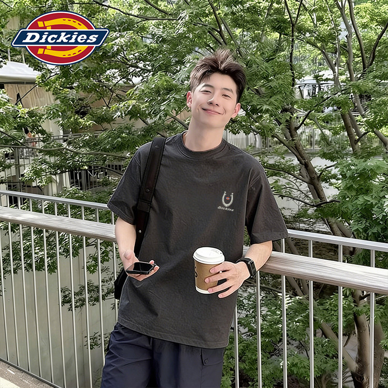 Dickies帝酷适美式重磅t恤男款夏季2026新款青少年痞帅风短袖上衣